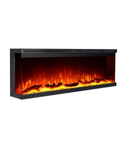 Divina Fire Camino Elettrico Inserto Boston 3 Lati 1500W - 102x20x44cm