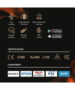 Divina Fire Bruciatore Inserto a Bioetanolo Smart - Slim - 61 cm