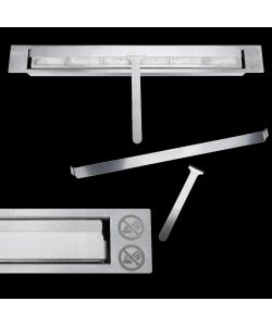 Divina Fire Camino a Bioetanolo Lucca Nero L90xP12xH40 cm Ecologico