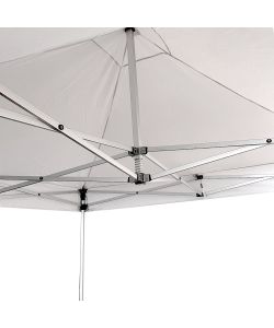 Divina Garden Gazebo Richiudibile Alluminio Esagonale Bianco 3x3m