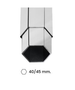 Divina Garden Gazebo Richiudibile Alluminio Esagonale Bianco 3x3m