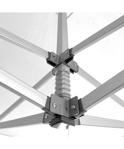 Divina Garden Gazebo Richiudibile Alluminio Esagonale Bianco 3x3m