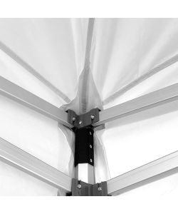 Divina Garden Gazebo Richiudibile Alluminio Esagonale Bianco 3x3m