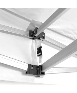 Divina Garden Gazebo Richiudibile Alluminio Esagonale Bianco 3x3m