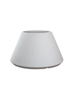 Divina Garden Vaso Tondo Conico Stromboli in Resina Bianco 60x35cm