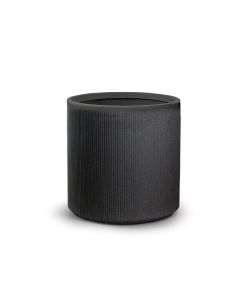 Divina Garden Vaso Cilindrico Modigliani Resina Antracite D.36x35 cm