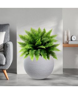 Divina Garden Vaso a Sfera Botticelli in Resina Beige d.40x33 cm