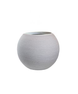 Divina Garden Vaso a Sfera Botticelli in Resina Beige d.40x33 cm