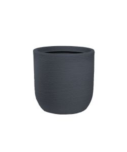 Divina Garden Vaso Cilindrico Raffaello in Resina Antracite d.35x34 cm