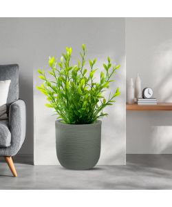 Divina Garden Vaso Cilindrico Raffaello in Resina Verde d.35x34 cm