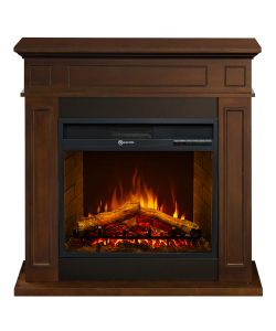 Divina Fire Camino Elettrico Jefferson MDF Noce 1800W - 89,5x28x90cm