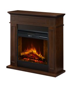 Divina Fire Camino Elettrico Jefferson MDF Noce 1800W - 89,5x28x90cm