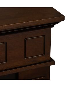Divina Fire Camino Elettrico Jefferson MDF Noce 1800W - 89,5x28x90cm