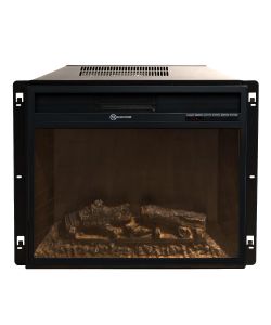 Divina Fire Camino Elettrico Jefferson MDF Noce 1800W - 89,5x28x90cm