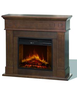 Divina Fire Camino Elettrico Cambridge MDF Noce 1800W - 110x36x100cm