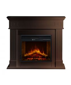 Divina Fire Camino Elettrico Cambridge MDF Noce 1800W - 110x36x100cm