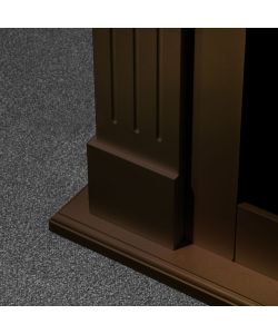 Divina Fire Camino Elettrico Cambridge MDF Noce 1800W - 110x36x100cm