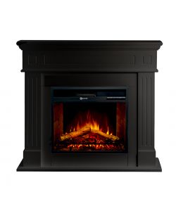 Divina Fire Camino Elettrico Cambridge MDF Nero 1800W - 110x36x100 cm