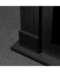 Divina Fire Camino Elettrico Cambridge MDF Nero 1800W - 110x36x100 cm