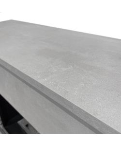 Divina Fire Camino Elettrico Bellini Legno Effetto Cemento 96x35x96 cm