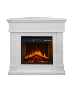 Divina Fire Camino Elettrico Angolare Ford Bianco 1800W - 110x63x102cm