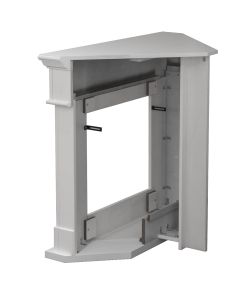 Divina Fire Camino Elettrico Angolare Ford Bianco 1800W - 110x63x102cm