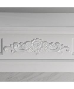 Divina Fire Camino Elettrico Truman MDF Bianco Marmo 1800W 121xH108cm