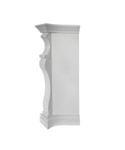 Divina Fire Camino Elettrico Parigi MDF Bianco Elegante 1800W - H100cm