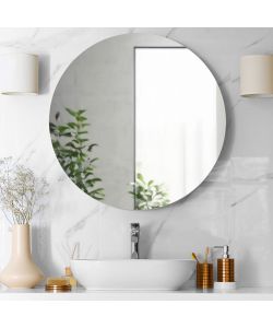 Divina Home Specchio da Bagno Luna Rotondo Retroilluminato d.90 cm