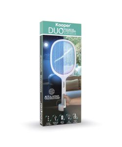Kooper Racchetta Elettrica Ricaricabile Anti-Insetti - Doppia Funzione