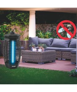 Kooper Zanzariera Elettrica 6 W Nera con Gancio Appendibile 20 mq