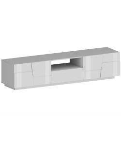 Porta TV Lowboard 220 Pongo Bianco Laccato