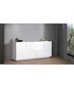 Web Furniture Madia Pongo Sideboard 200 Bianco Laccato - 200x44x86 cm