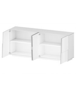 Web Furniture Madia Pongo Sideboard 200 Bianco Laccato - 200x44x86 cm