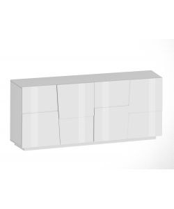 Web Furniture Madia Pongo Sideboard 200 Bianco Laccato - 200x44x86 cm