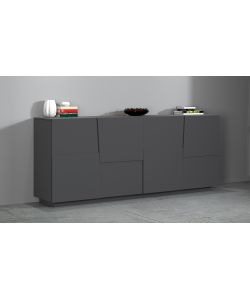 Web Furniture Madia Pongo Sideboard 200 Antracite Opaco 200x44x86 cm