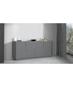 Web Furniture Madia Pongo Sideboard 200 Antracite Opaco 200x44x86 cm