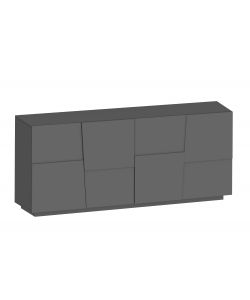 Web Furniture Madia Pongo Sideboard 200 Antracite Opaco 200x44x86 cm