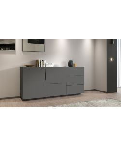 Web Furniture Madia Pongo Sideboard 180 Antracite Opaco - 180x44x86