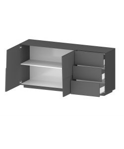 Web Furniture Madia Pongo Sideboard 180 Antracite Opaco - 180x44x86