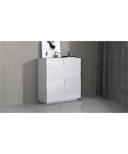 Credenza Pongo Highboard 120 Bianco Laccato