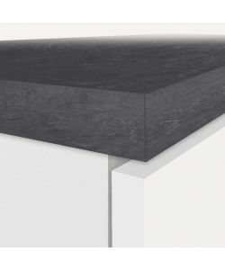 Web Furniture Set Mobili Copri Frigo e Portaspezie Bianco/Grigio 60x60 cm