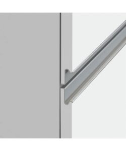 Web Furniture Set Mobili Copri Frigo e Portaspezie Bianco/Grigio 60x60 cm