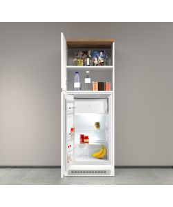 Portafrigo Bianco/Rovere Wotan