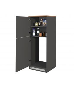 Portafrigo Antracite/Rovere Wotan