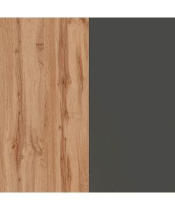 Web Furniture Isola Credenza Antracite e Rovere Wotan - 160x90x90 cm