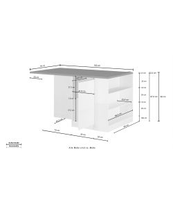 Isola 160 2 Ante Antracite/Rovere Wotan