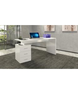 New Selina Scrivania Da 160 Bianco Lucido