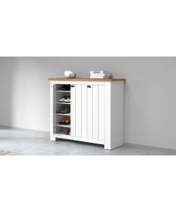 Scarpiera 3 Ante Bianco Rovere Wotan