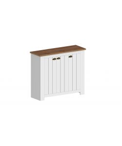 Scarpiera 3 Ante Bianco Rovere Wotan